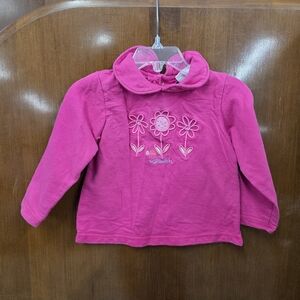 Vintage OshKosh B'gosh Fuchsia Floral Long Sleeve Tee